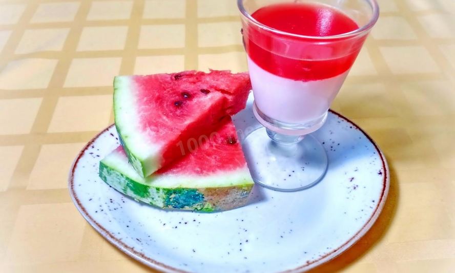 Рецепт арбузной панны котта