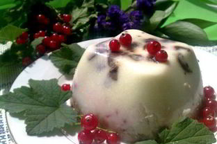 Бланманже творожное слоеное