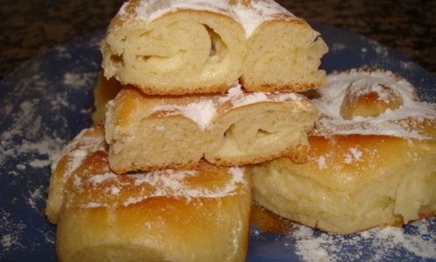 Рецепт булочек улитки с пудингом в духовке