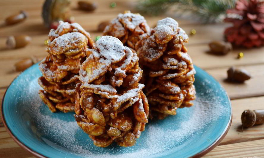 Рецепт десерта еловые шишки на новый год