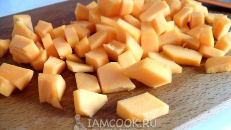 десерт из тыквы и яблок на сковороде