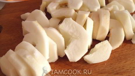 десерт из тыквы и яблок на сковороде