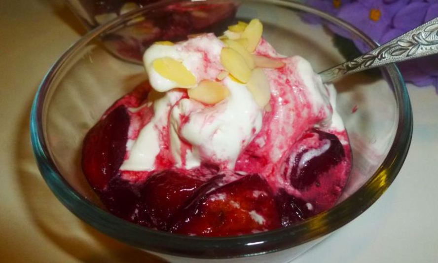 Рецепт десерта из запеченных слив