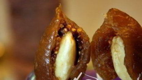 десерт рождественские свечи с карамелизированными фруктами