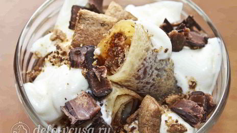 десерт с блинами