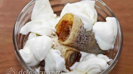 десерт с блинами