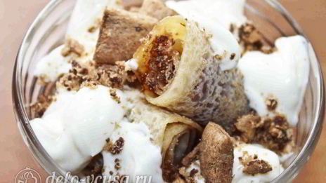 десерт с блинами