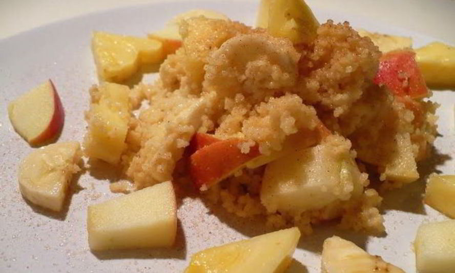 Рецепт фруктов со сладким кускусом