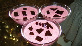 Гранатовая панна котта