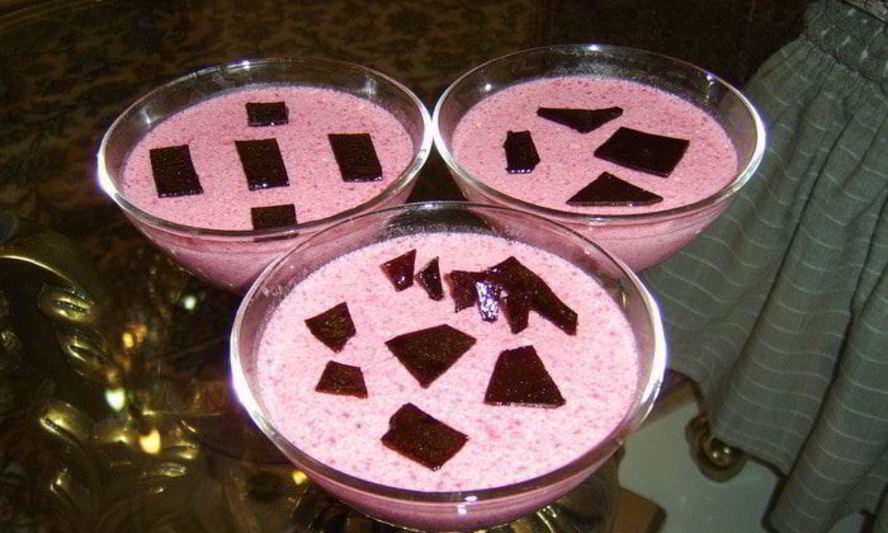 Рецепт гранатовой панны котта