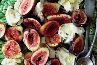 Инжир на гриле с моцареллой