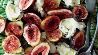 Инжир на гриле с моцареллой