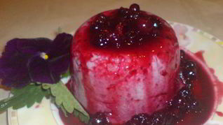 Холодный пудинг из манной крупы