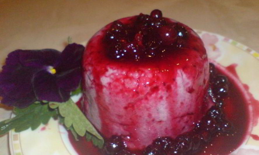 Рецепт холодного пудинга из манной крупы