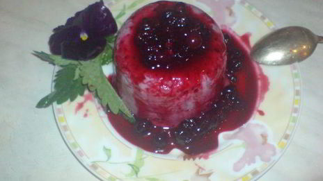 холодный пудинг из манной крупы