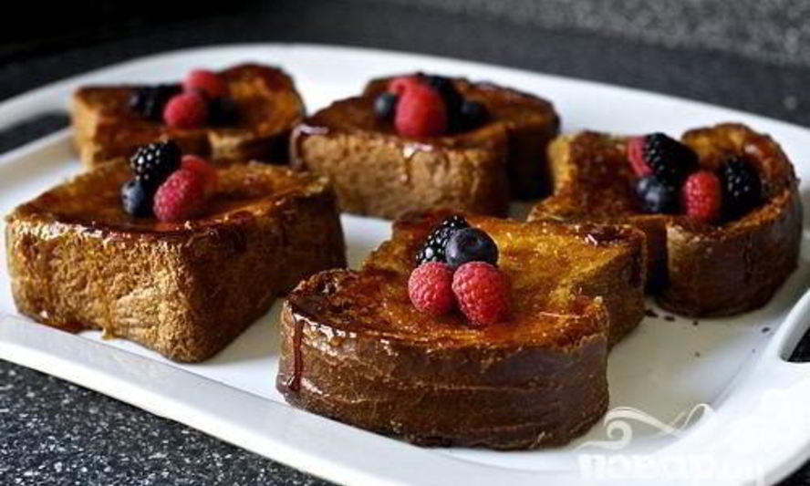 Рецепт французских тостов крем-брюле