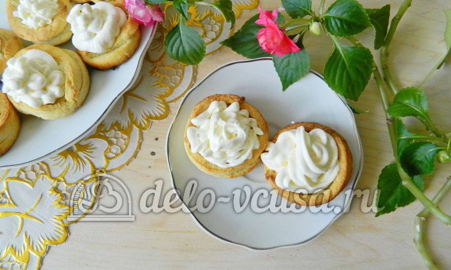 Рецепт корзинок со сливочным кремом