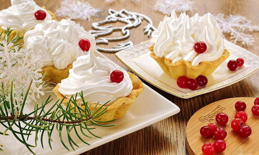 Рецепт корзиночек из нута с белковым кремом