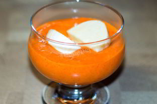 Крем из болгарского перца с моцареллой