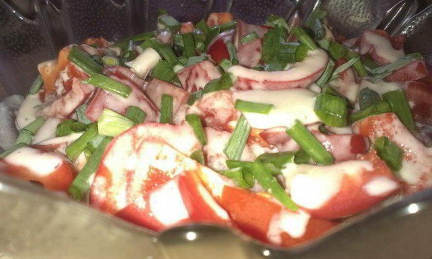 Рецепт летнего салата-крема