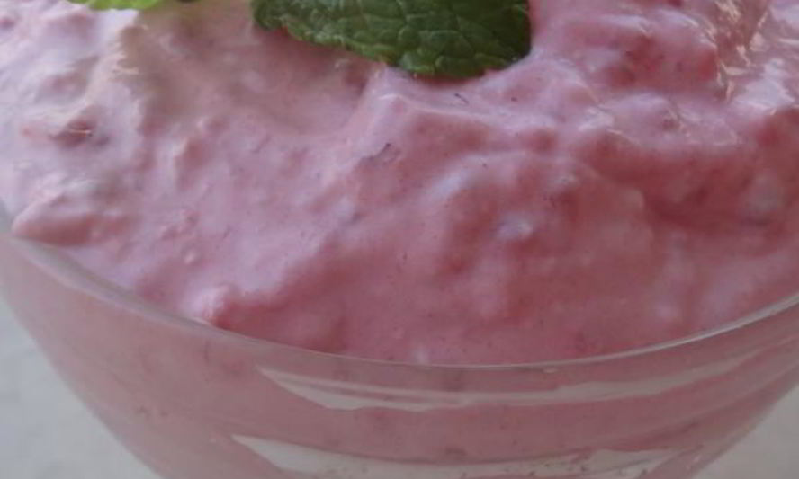 Рецепт малинового крема