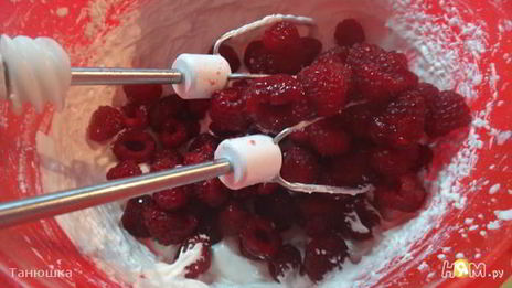 малиновый крем