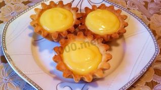 Песочные корзиночки с лимонным кремом