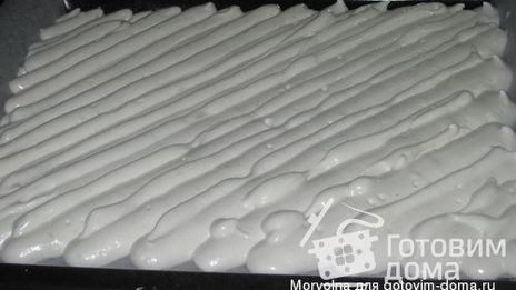 рулет на белках с заварным кремом