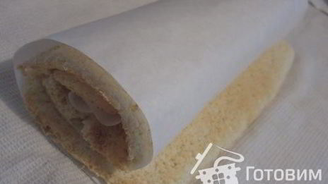 рулет на белках с заварным кремом