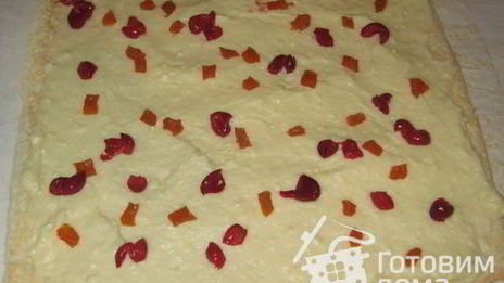 рулет на белках с заварным кремом