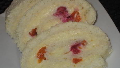 рулет на белках с заварным кремом