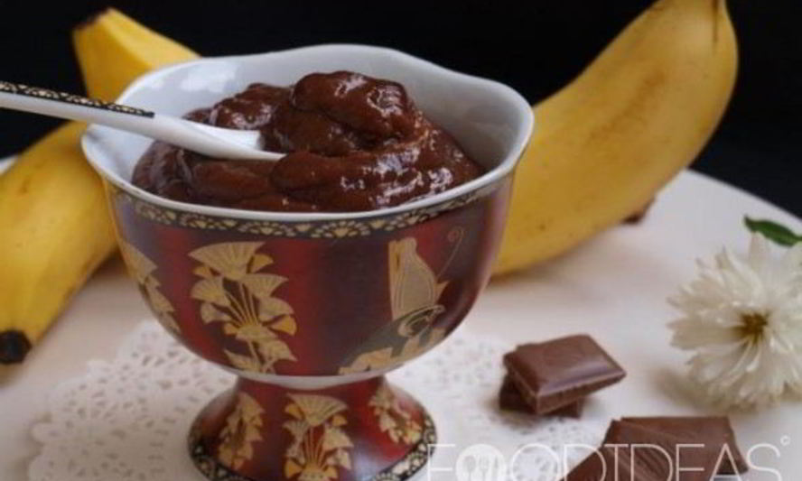 Рецепт шоколадна-бананового крем