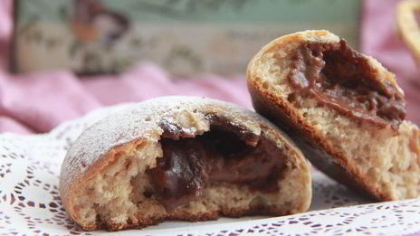 шведские колобки из спельты с шоколадным кремом