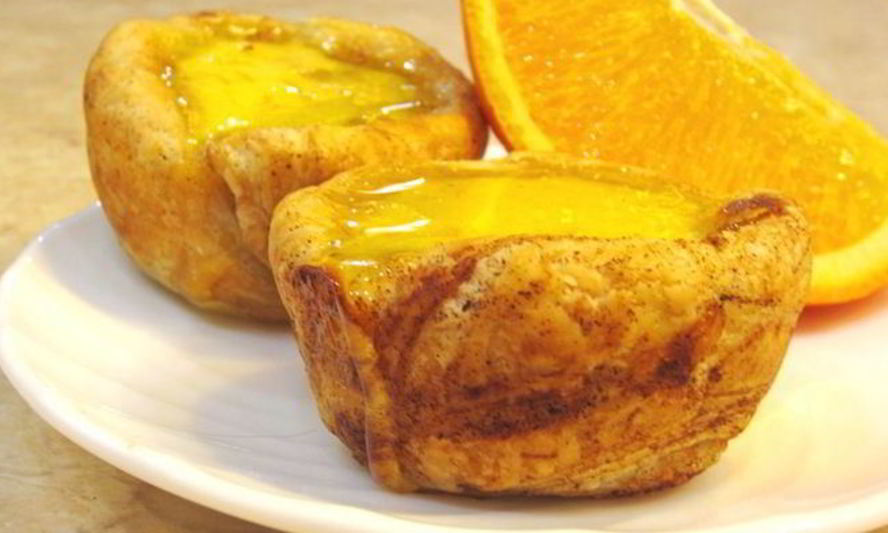 Рецепт слоеных корзиночек с кремом и карамелью