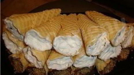 трубочки волшебные с кремом