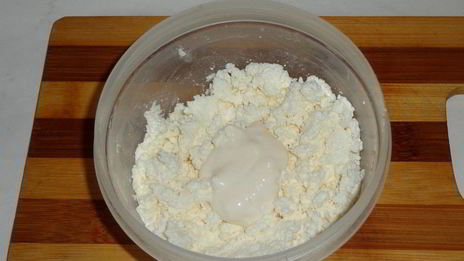 творожный батончик с кремом