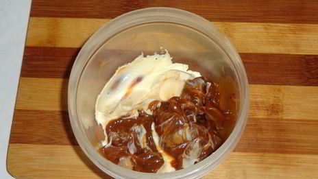 творожный батончик с кремом