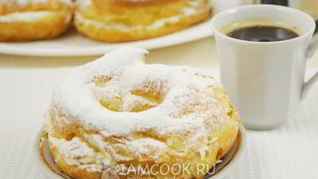 Заварные кольца с творожным кремом