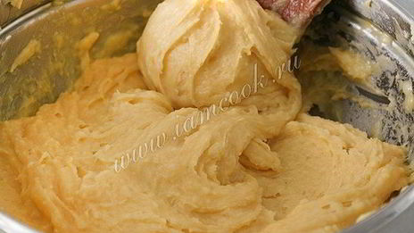 заварные кольца с творожным кремом