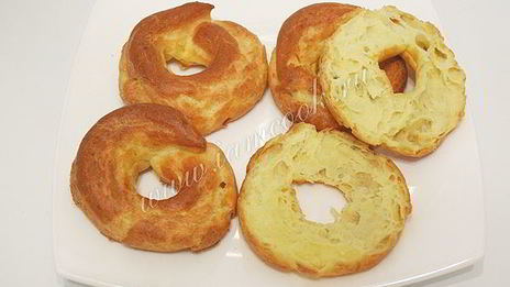 заварные кольца с творожным кремом