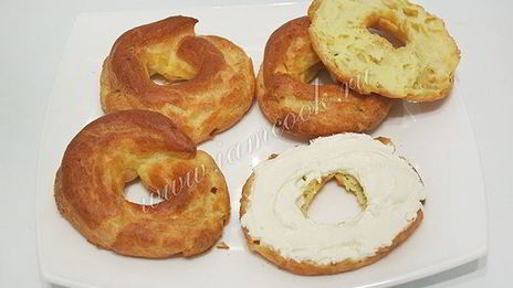 заварные кольца с творожным кремом