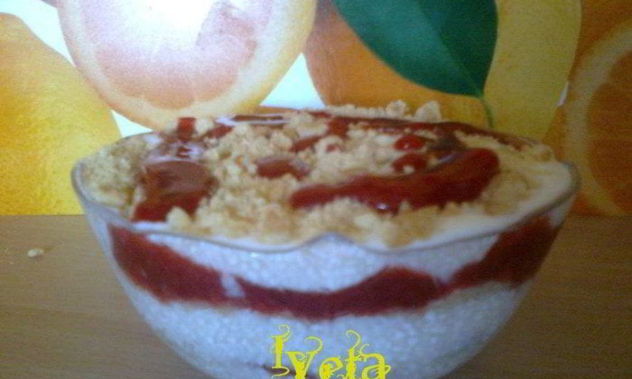 Рецепт легкого десерта с клубникой