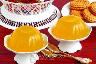 Лимонно-медовое желе