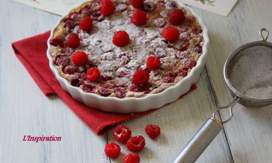 Рецепт малинового клафути