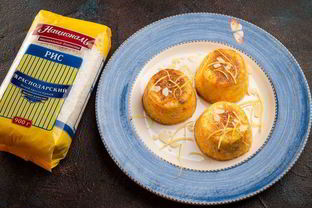 Морковный пудинг с рисом и творогом