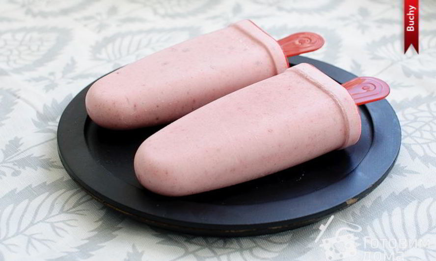 Рецепт бананова-клубничного мороженого