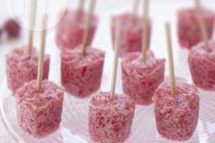 Домашнее малиновое мороженое с желе