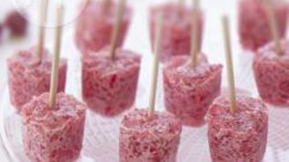 Домашнее малиновое мороженое с желе