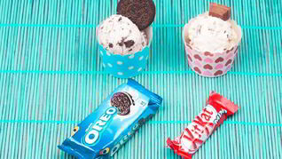 Домашнее мороженое с КитКат и Орео