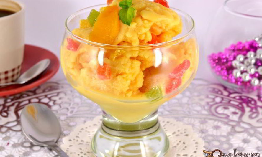 Рецепт домашнего персикового мороженого